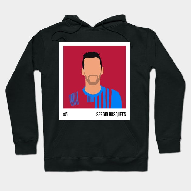 Sergio Busquets Minimalistic Camera Film Hoodie by GotchaFace